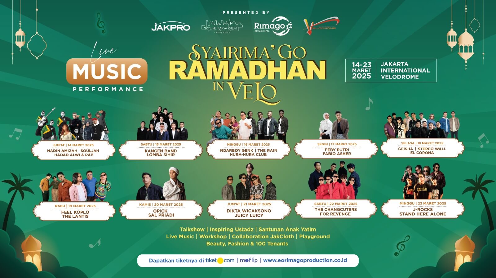 jadwal konser Kangen Band dan Lomba Sihir maret 2025